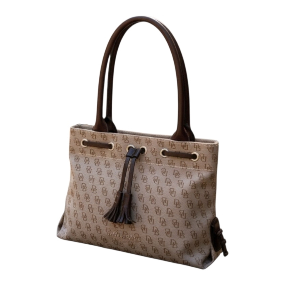 Dooney & Bourke Signature Canvas Tassel Tote Bag